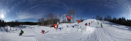 Латвийский чемпионат по сноуборду в Милзкалнс