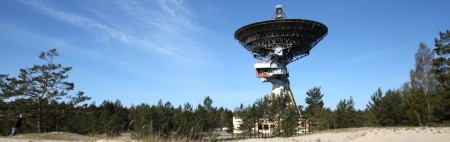 Ex-Soviet radio telescope in Irbene